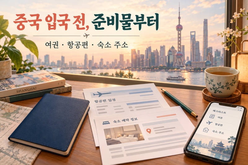 중국 입국신고서 작성 방법, 2026년 온라인 등록부터 QR코드 저장까지