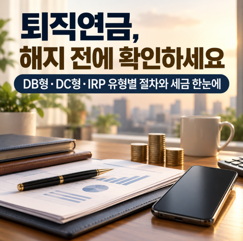 '퇴직연금 해지' 방법 DB형 DC형 IRP 유형별 절차 총정리