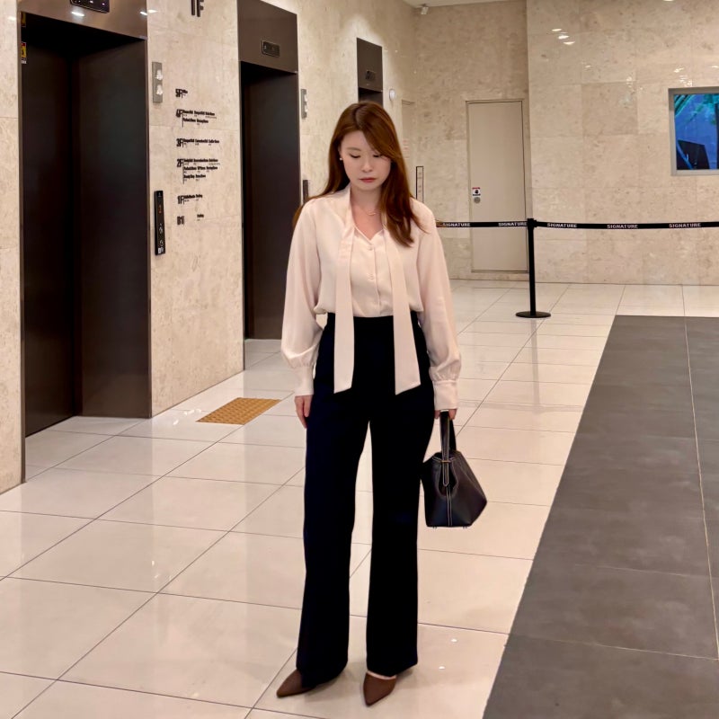 하객패션 1등 김민희 하객룩 10만원으로 따라입기