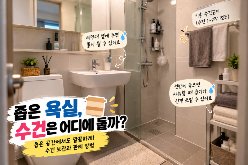 “욕실 안에 둬도 괜찮을까요?” 욕실 수건 정리와 보관하는 현실적인 방법 7가지