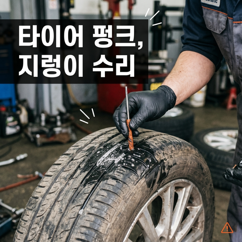 타이어 펑크 지렁이 수리 비용과 교체 기준 직접 겪어본 솔직 후기