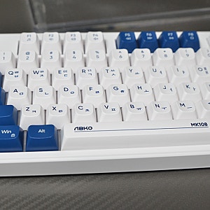 앱코 저소음 키보드 MK108 분위기가 밝아지는 블루 후기