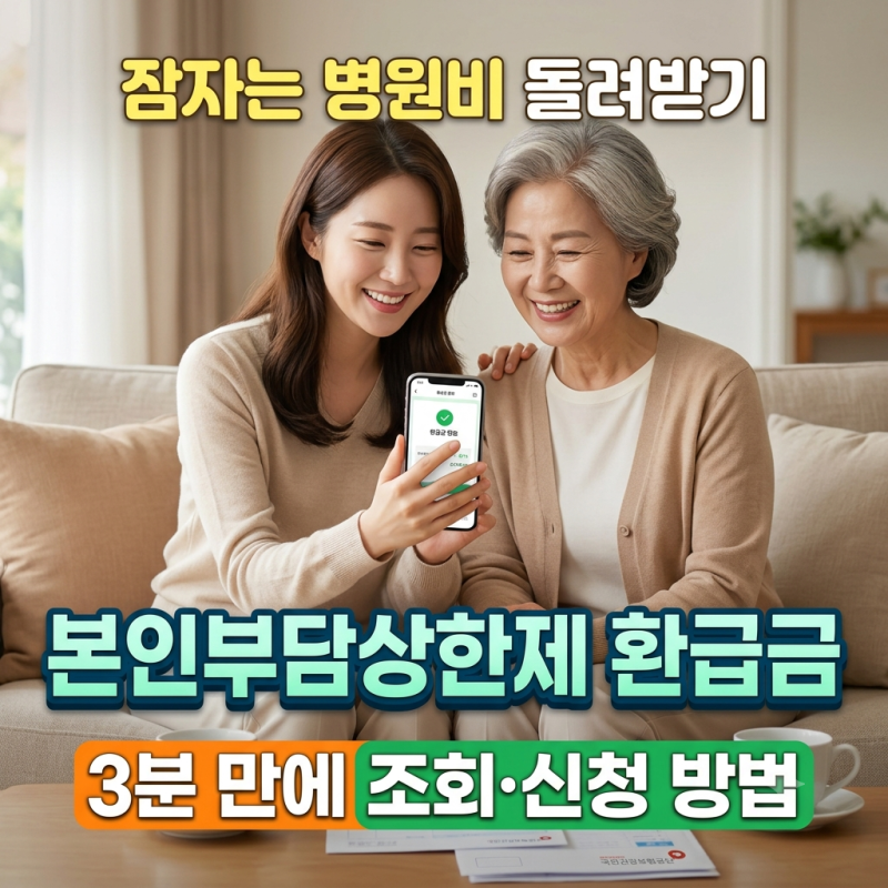 "나도 받을 수 있을까?" 본인부담상한제 환급금 조회 및 신청방법 총정리