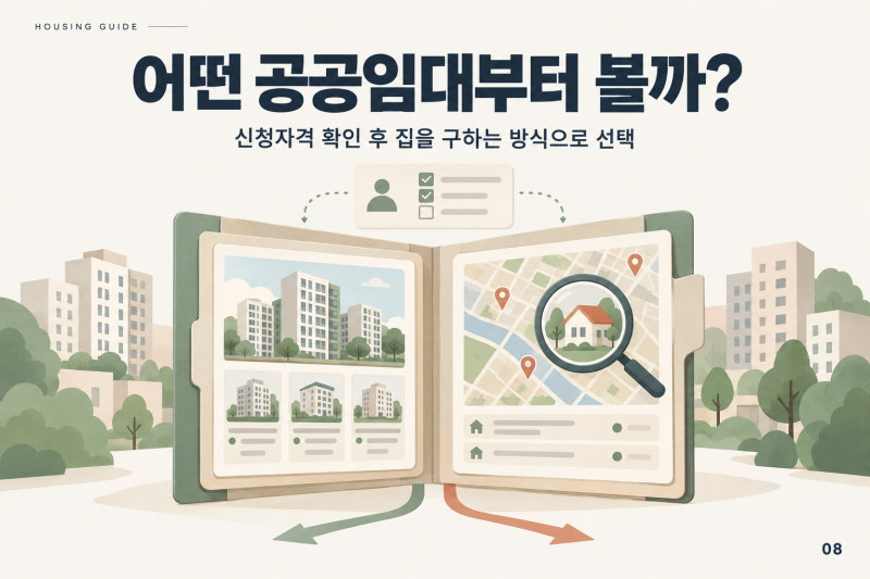 신혼부부 공공임대 비교｜SH 미리내집·LH 매입임대·전세임대·HUG 든든전세 차이