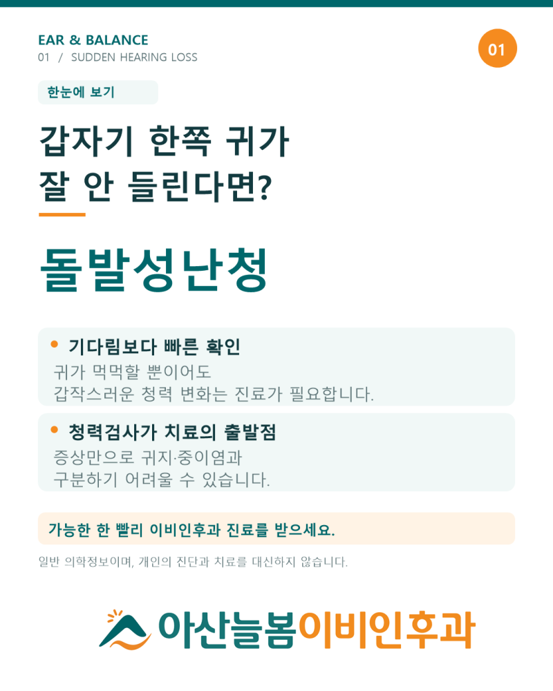 의왕돌발성난청 | 갑자기 한쪽 귀가 먹먹하고 안 들린다면: 원인, 진단, 치료 시기까지 이비....