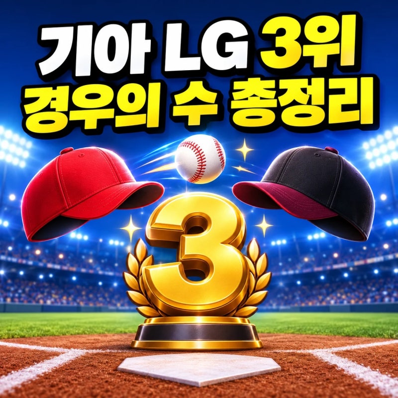 기아 LG 3위 경우의 수, 남은 3경기·2경기 시나리오 정리, 10/9 경기 후 기준