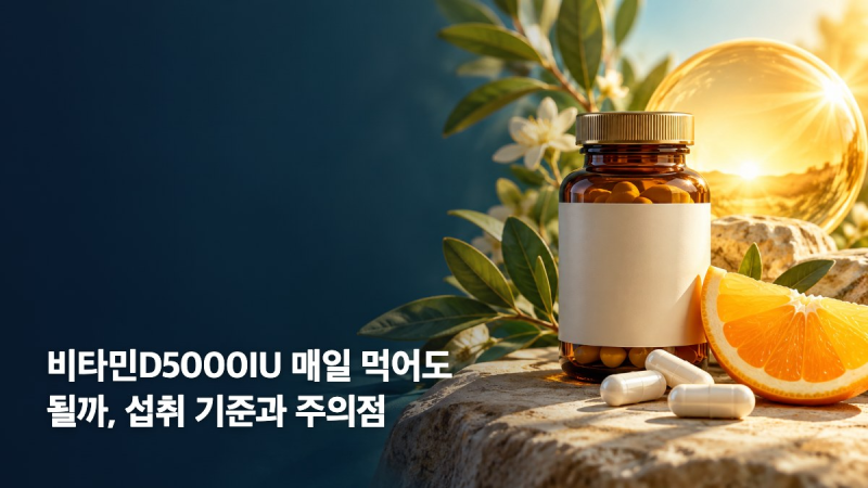 비타민D5000IU 매일 먹어도 될까, 섭취 기준과 주의점