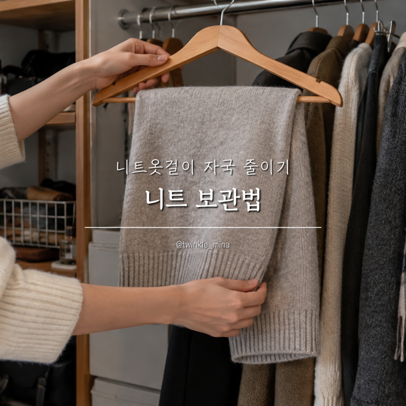니트보관법, 니트옷걸이 자국 줄이고 가을 겨울 옷장 정리하기