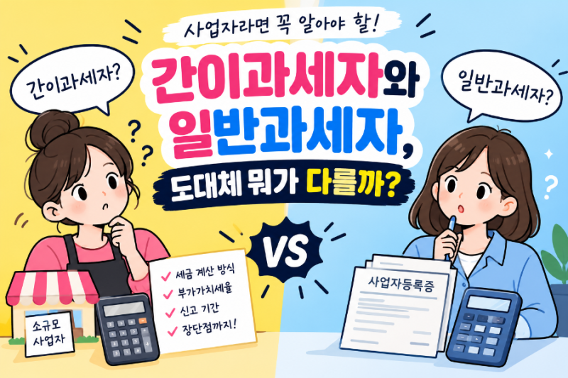 간이과세자와 일반과세자, 도대체 뭐가 다를까?