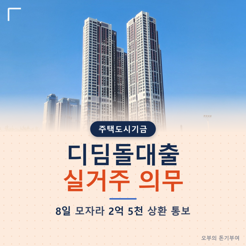 청년 디딤돌대출 실거주 의무, 8일 모자라 2억 5천 갚으라는 이유