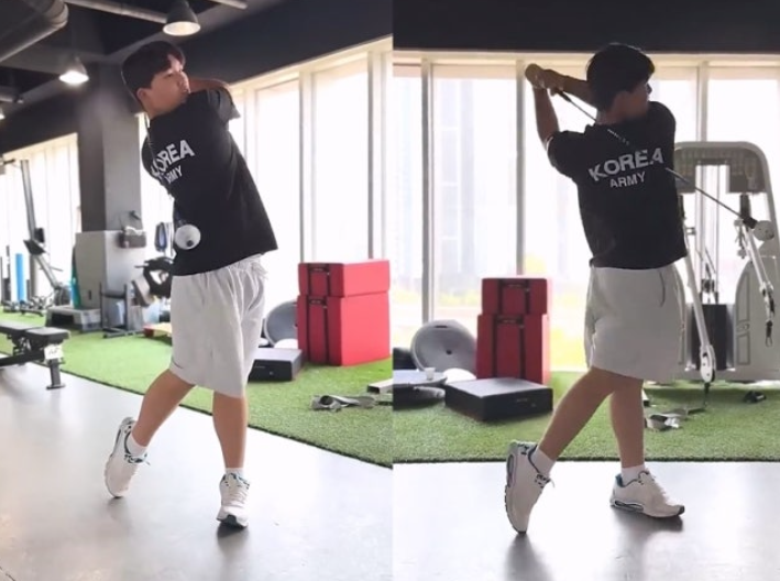 "키 188cm 압도적 피지컬" 강호동 아들 강시후 골프 맹활약에 야구팬들이 땅을 치는 이유