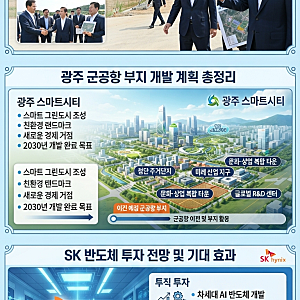 최태원 회장 호남 반도체 클러스터 첫 방문｜광주 군공항 부지 개발과 SK 반도체 투자 전망 ....