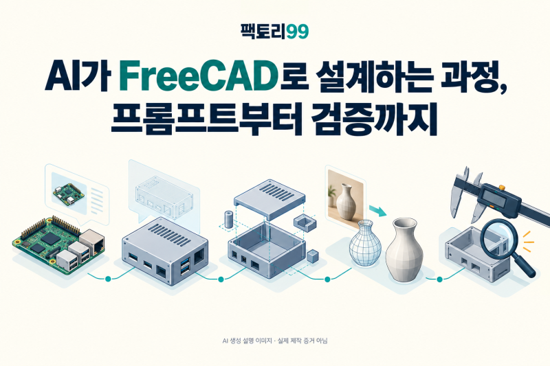AI가 FreeCAD로 설계하는 과정, 프롬프트부터 검증까지