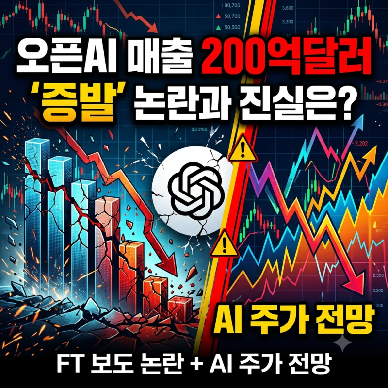 오픈AI 매출 200억 달러 증발? FT 보도 논란과 AI 주가 전망 총정리