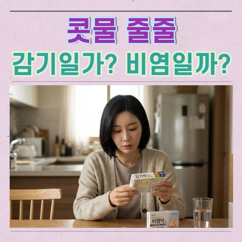 감기와 비염 차이｜증상 비교표·구분법·환절기 관리법 한눈에 정리