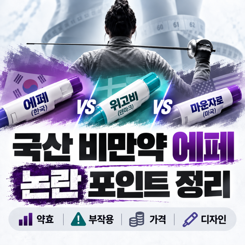 다이어트주사 국산 비만치료제 에페글레나타이드 출시, 위고비·마운자로와 비교하며 논란....