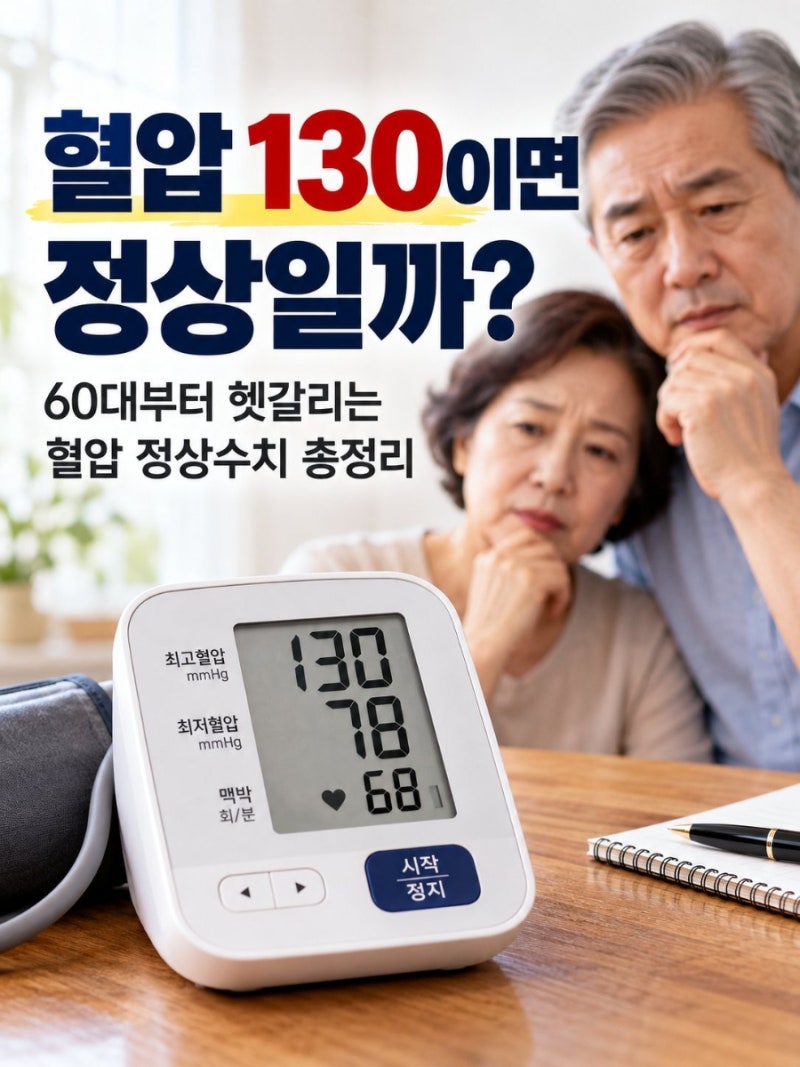 혈압 130이면 정상일까…60대부터 헷갈리는 혈압 정상수치 총정리
