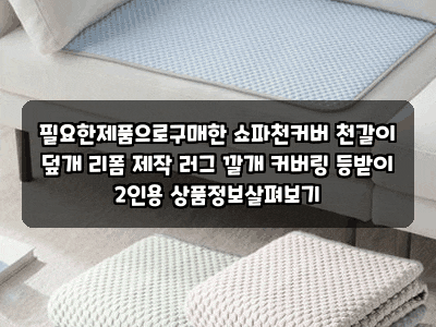 필요한제품으로구매한 쇼파천커버 천갈이 덮개 리폼 제작 러그 깔개 커버링 등받이 2인용 상....