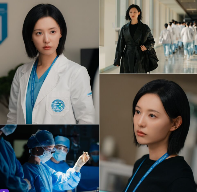 "눈물의 여왕" 김지원 맞아? 닥터X 첫방에서 달라진 모습