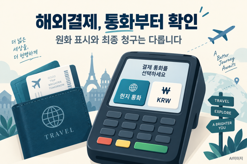 해외 카드결제, 원화로 보인다고 편한 게 아닙니다｜DCC 확인법