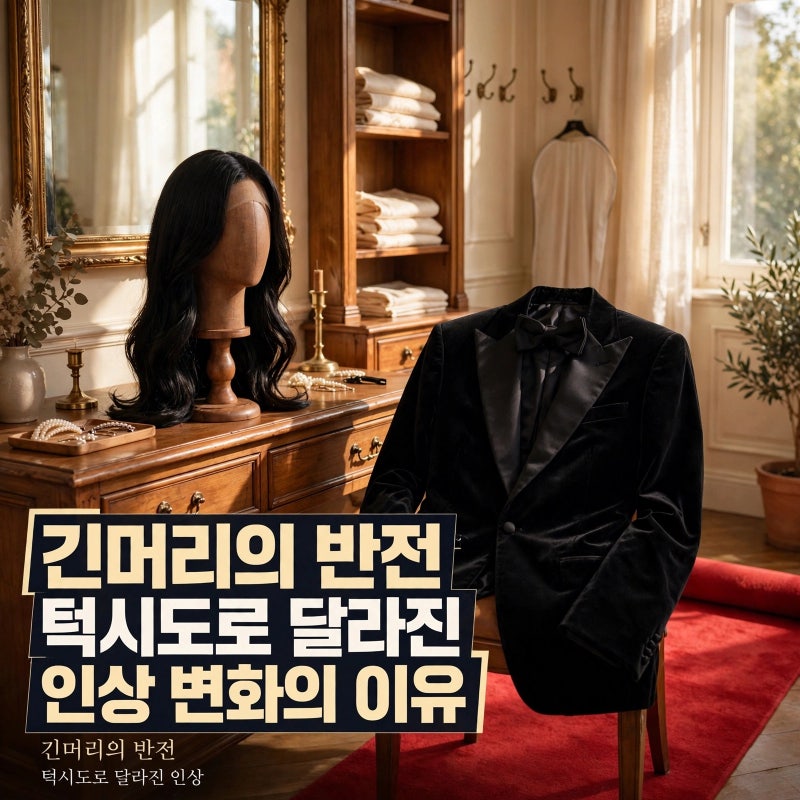 김민, 긴 머리 자르고 턱시도… 달라 보인 이유는?