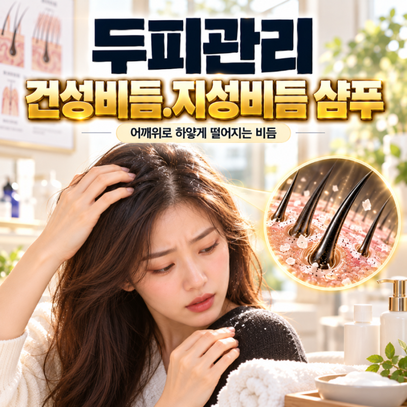 건성비듬VS지성비듬 샴푸