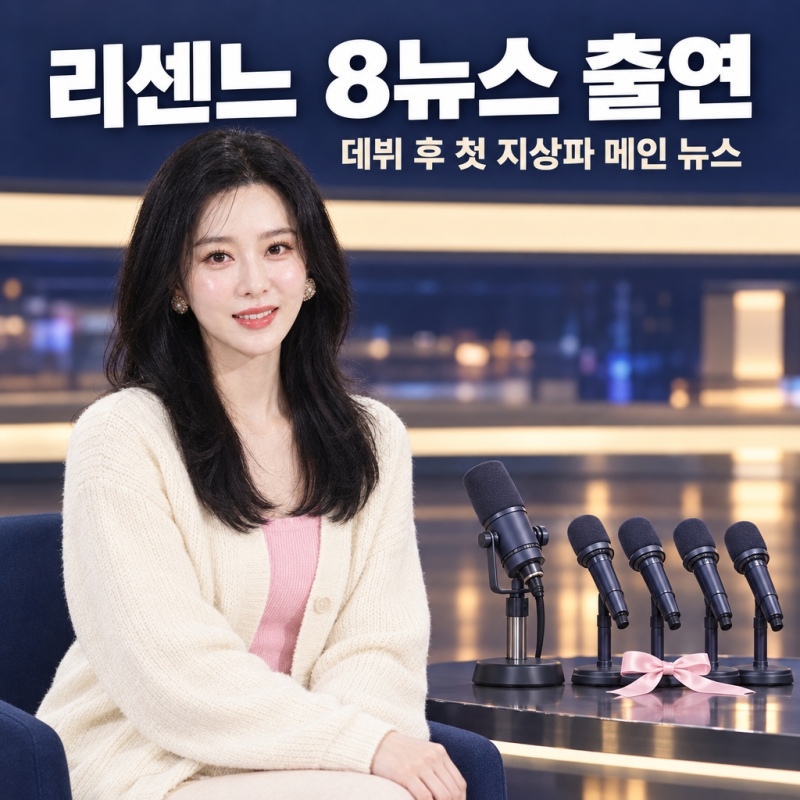 리센느 SBS 8뉴스 출연, 메인 뉴스가 아이돌을 부른 이유