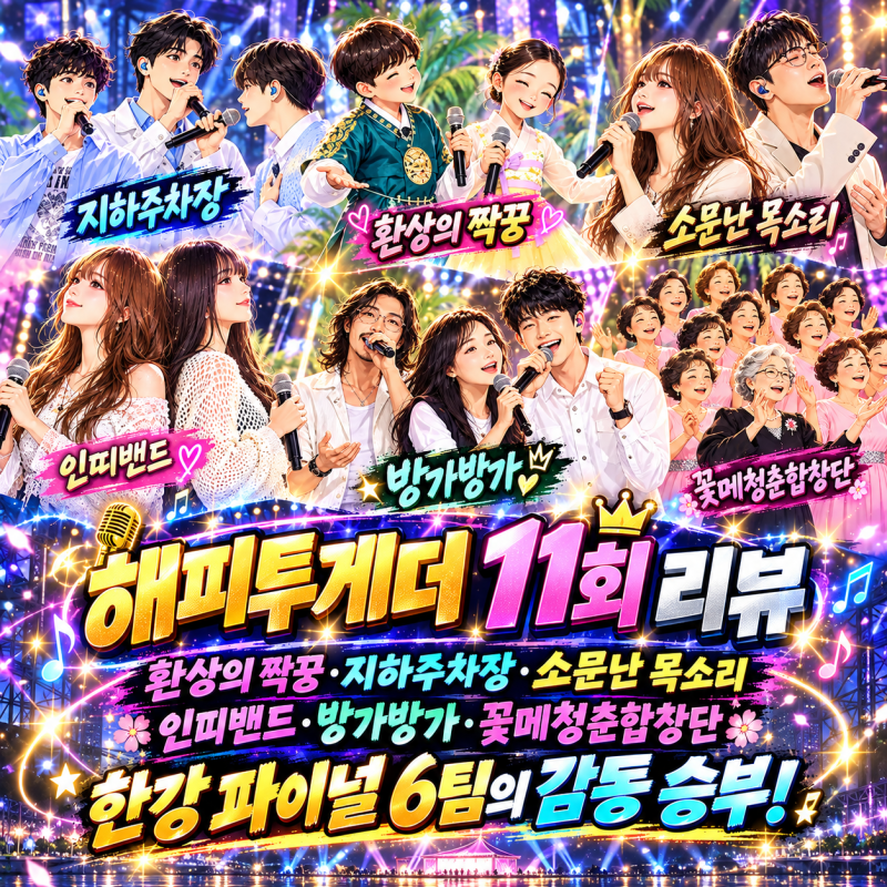 해피투게더 11회 리뷰｜환상의 짝꿍·지하주차장·소문난 목소리·인띠밴드·방가방가·꽃메....
