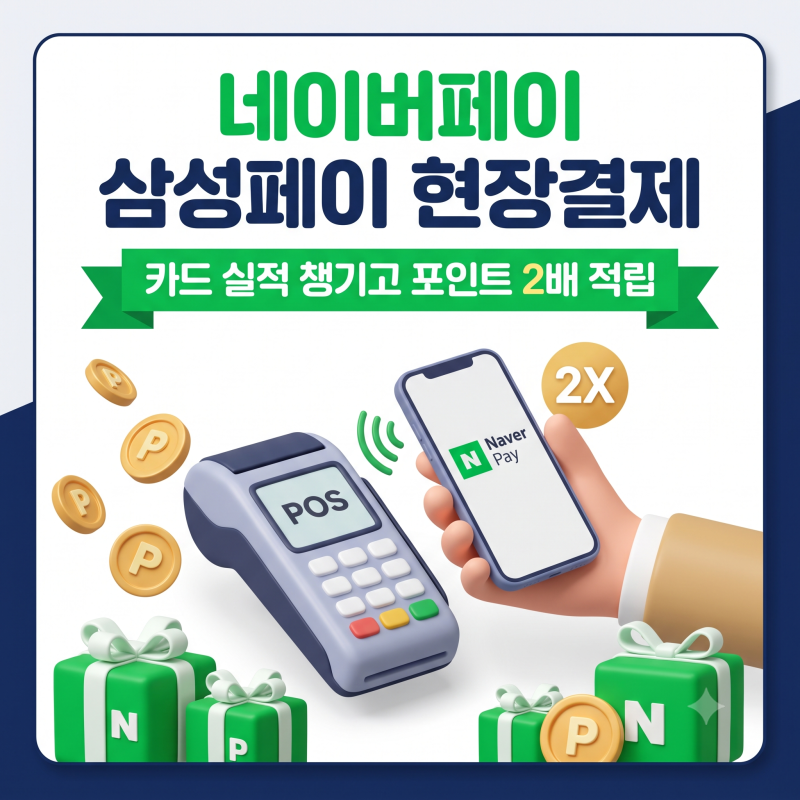 네이버페이 삼성페이 현장결제 등록 및 실전 활용법: 카드 실적 챙기고 포인트 2배 적립받는 ....