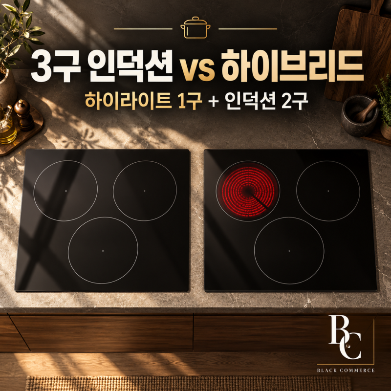 3구 인덕션 vs 하이라이트+2구 인덕션, 냄비 때문에 고민된다면? 총정리 [LG,삼성,경동나비엔]