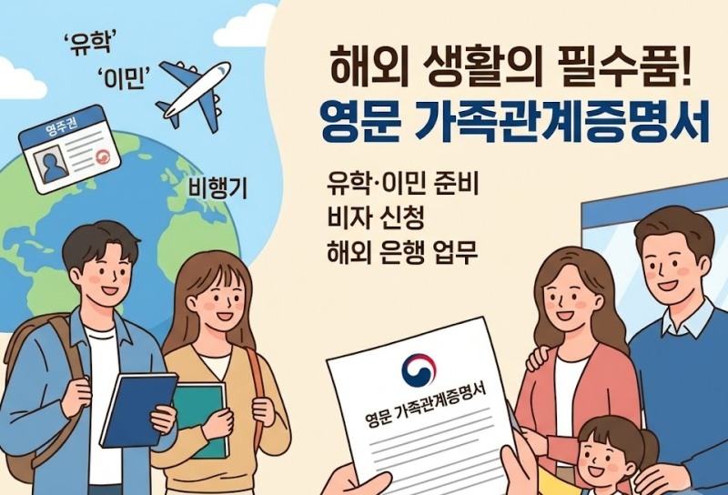 영문 가족관계증명서 발급 바로가기