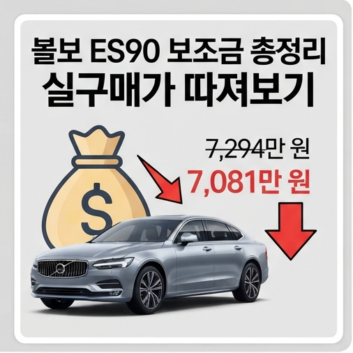 볼보 ES90 보조금·실구매가, 트림별로 따져봤습니다