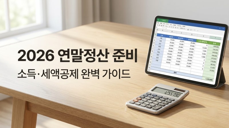 2026 연말정산 준비 A to Z: 소득공제·세액공제 항목 및 미리보기 완벽 총정리