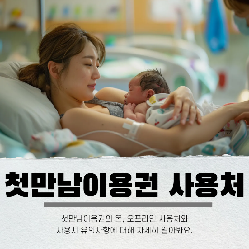 2026 첫만남 이용권 사용처 쿠팡 배달의 민족 병원 조리원 학원 등 온라인 오프라인 총정리