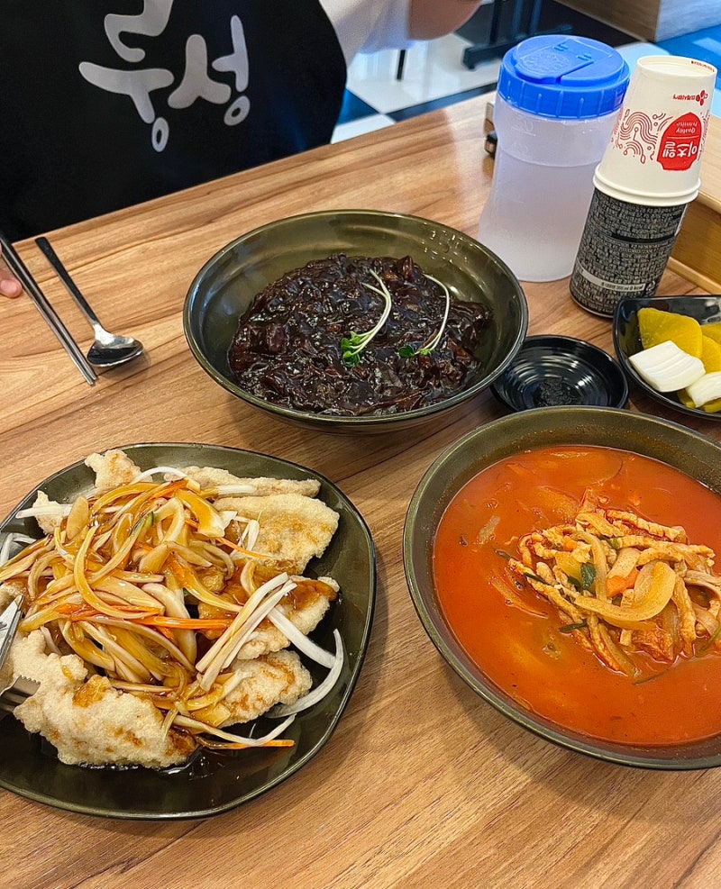 강릉 교동맛집 룽성 짬뽕 교동점 짜장면 짬뽕 탕수육 다 맛있는 강릉중국집