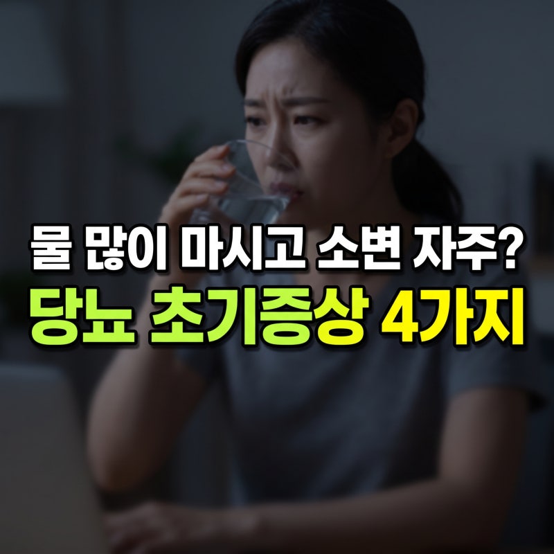 "물 많이 마셔서 그런 줄 알았다.." 당뇨초기증상, 소변으로 먼저 오는 4가지(+소아당뇨초기증....