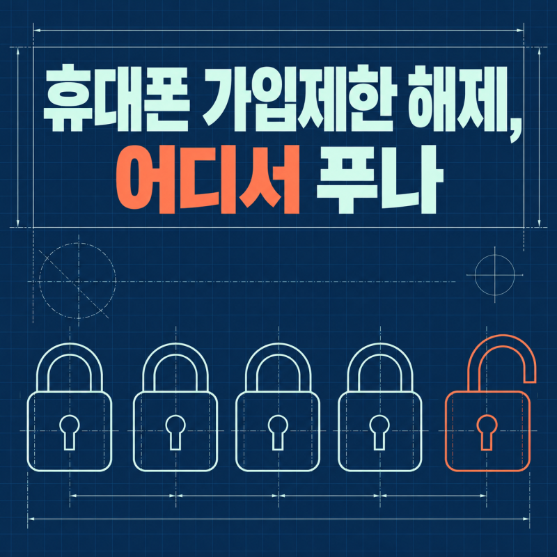 휴대폰 가입제한 해제, 어디서 푸나요? 가입제한 다섯 가지 유형별 해제 방법과 푼 뒤 본인 ....