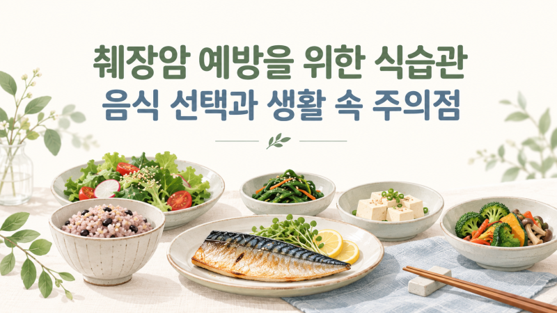 췌장암 예방을 위한 식습관｜줄여야 할 음식과 생활 속 주의점