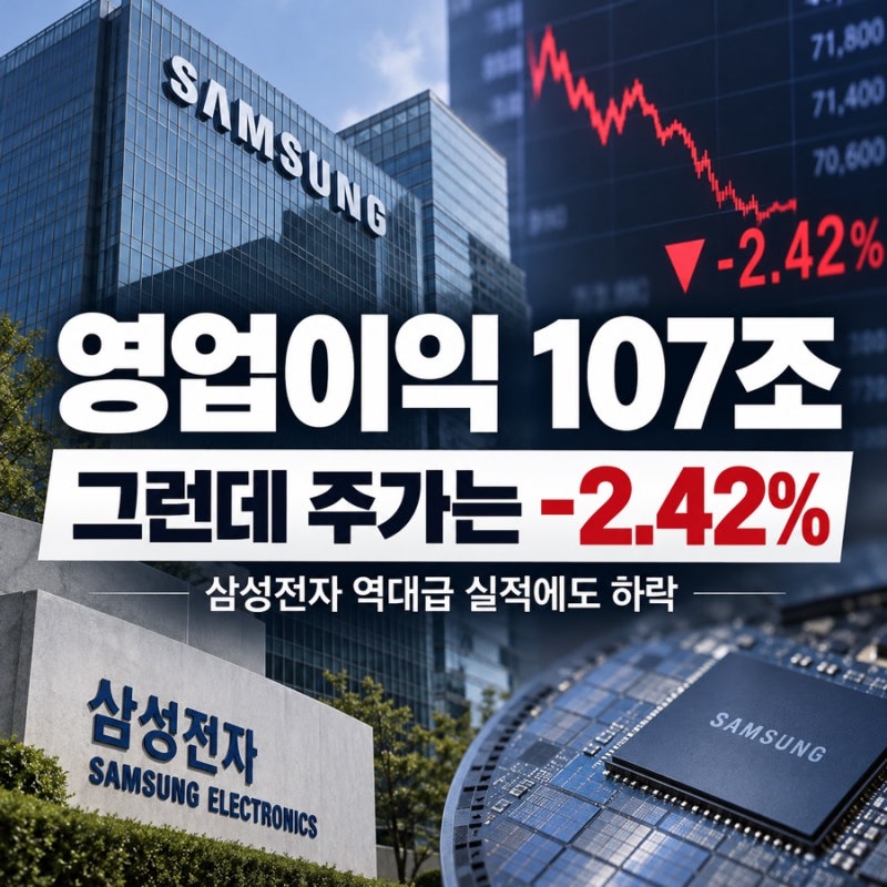 삼성전자 역대급 실적 발표했는데 주가는 하락…이유는 따로 있었다