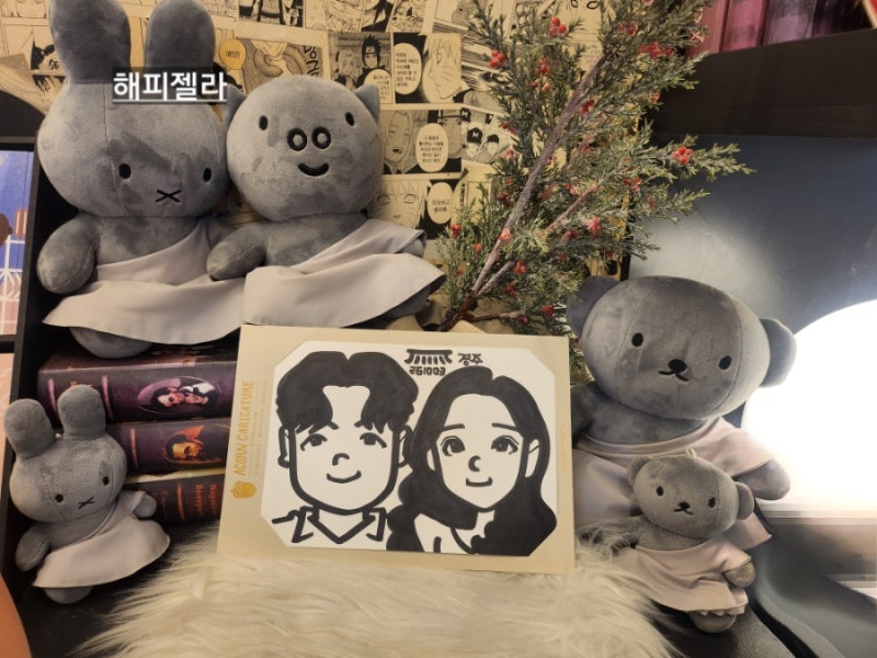 [경주 데이트] 황리단길 필수코스 7분만에 뚝딱 그리는 "도토리캐리커쳐 경주3호점"