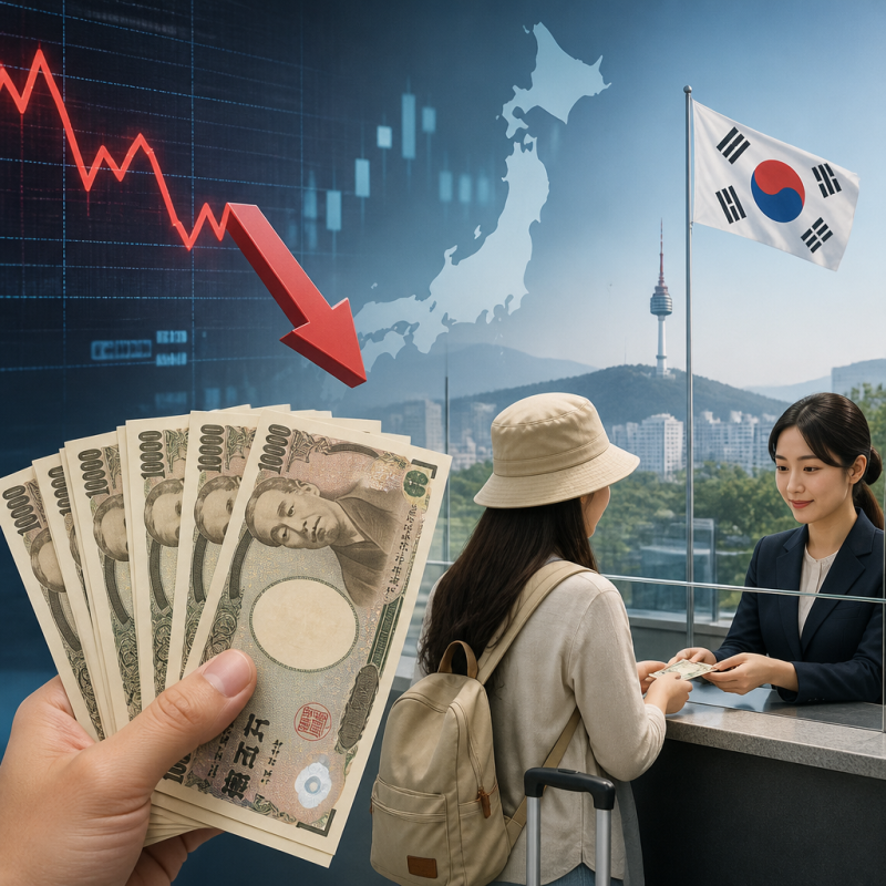 원·엔 환율 18년 만에 최저…100엔 846원대가 일본 여행에 미친 영향