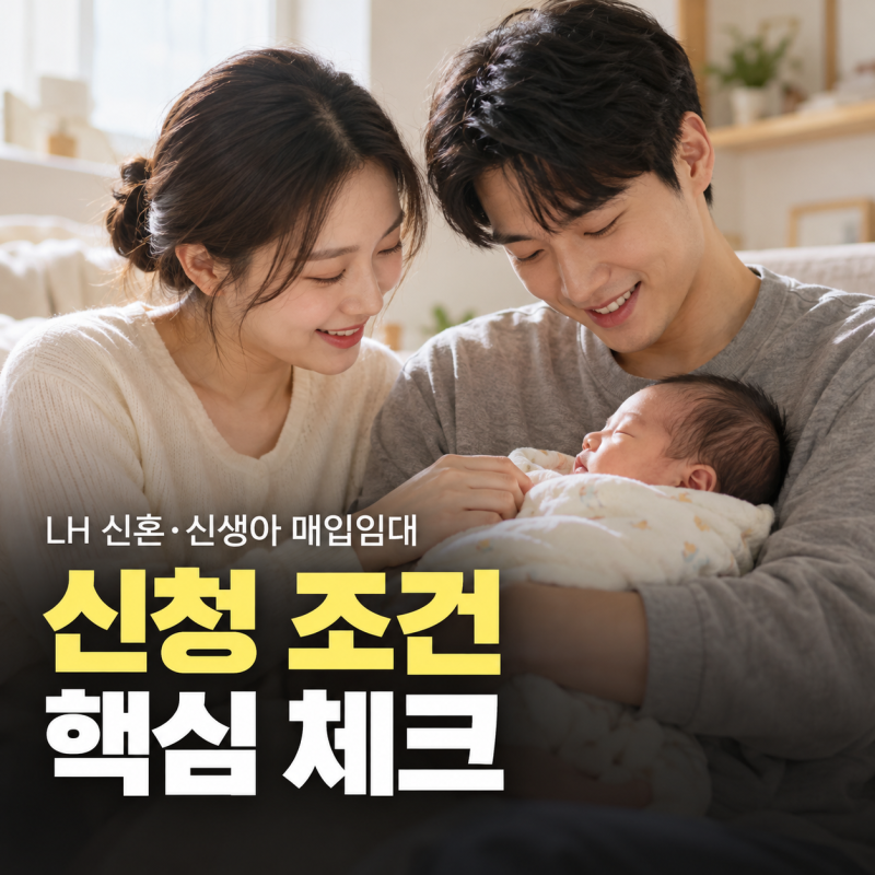LH 신혼·신생아 매입임대주택 총정리｜소득·자산기준과 임대조건은?