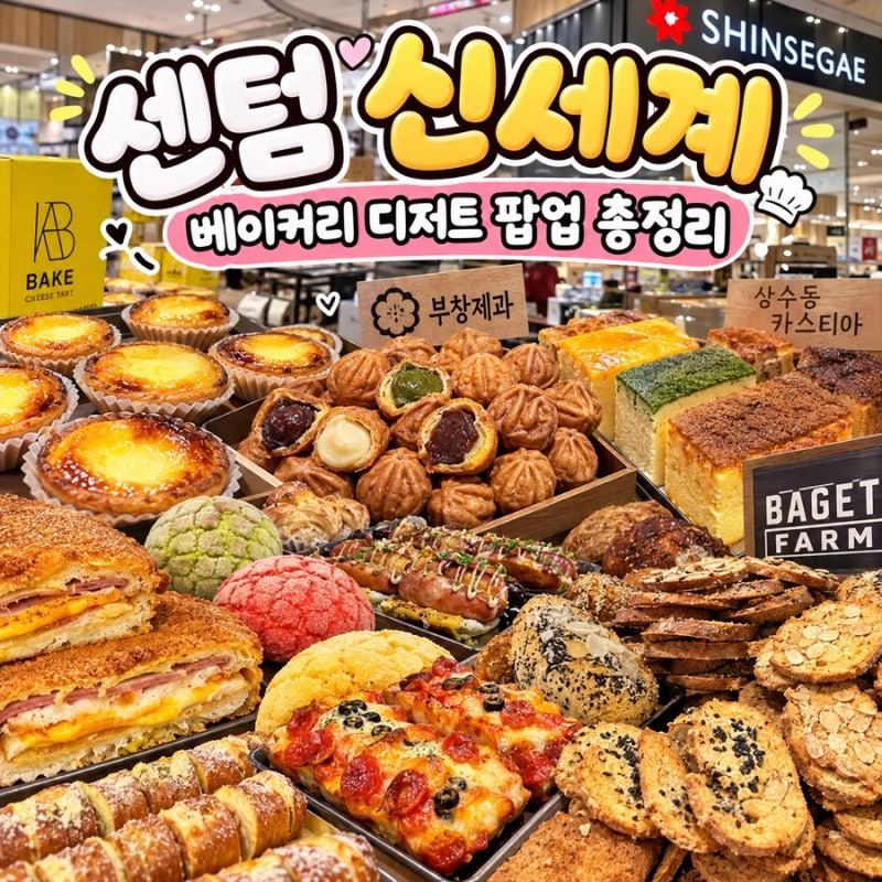 부산 센텀 신세계백화점 지하 베이커리 디저트 팝업 먹거리 추천 BEST 6｜에키노마에·소맥베....