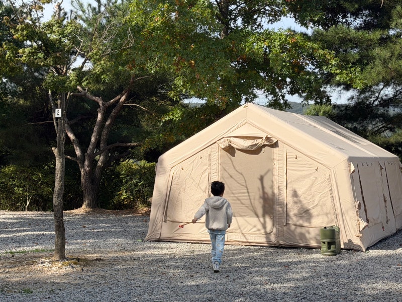 경기도 키즈 캠핑장 추천하는 용인 단풍숲 캠핑장 명당 추천 및 사자 사이트 후기