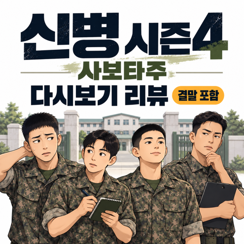 [신병4: 사보타주] ENA 신병 시즌4 다시보기 리뷰, 기본정보·12부작 줄거리·등장인물·결말 정....