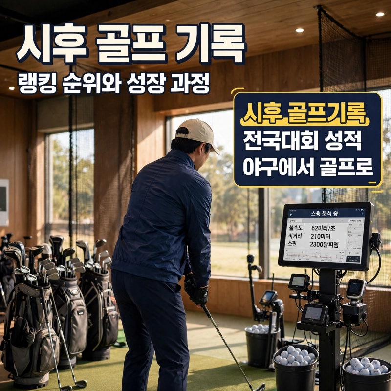 강호동 아들 시후, KGA 78위 골퍼로 주목받은 기록의 흐름