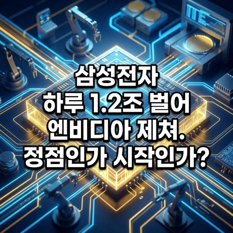 하루 1.2조 벌어 엔비디아 제친 삼성전자 사상 첫 100조 돌파와 AI 고점론의 실체