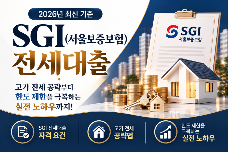 [4편]SGI(서울보증보험) 전세대출｜고가 전세 및 한도 제한 없는 민간 보증 활용기