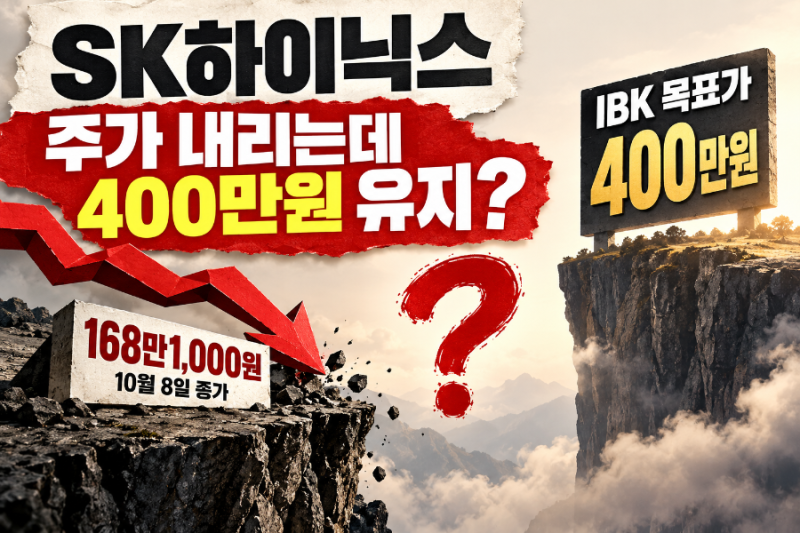 “내가 너무 일찍 판 건가?” SK하이닉스 목표가 400만원, 주가는 168만원