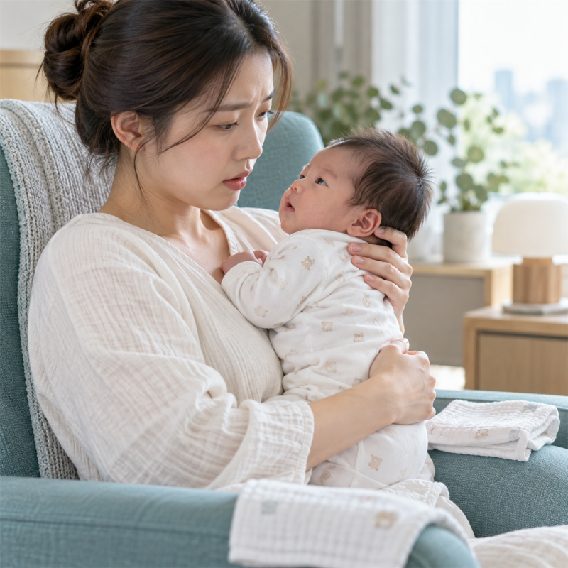 신생아 분수토 아기 분수토와 흔한 게움은 어떻게 다를까?